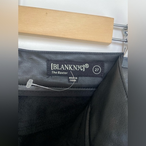 [BlankNYC] The Baxter‎ Ribcage straight Leg Faux Leather Size 27 - Picture 7 of 12